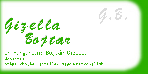 gizella bojtar business card